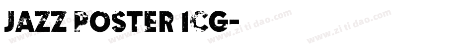 Jazz Poster ICG字体转换